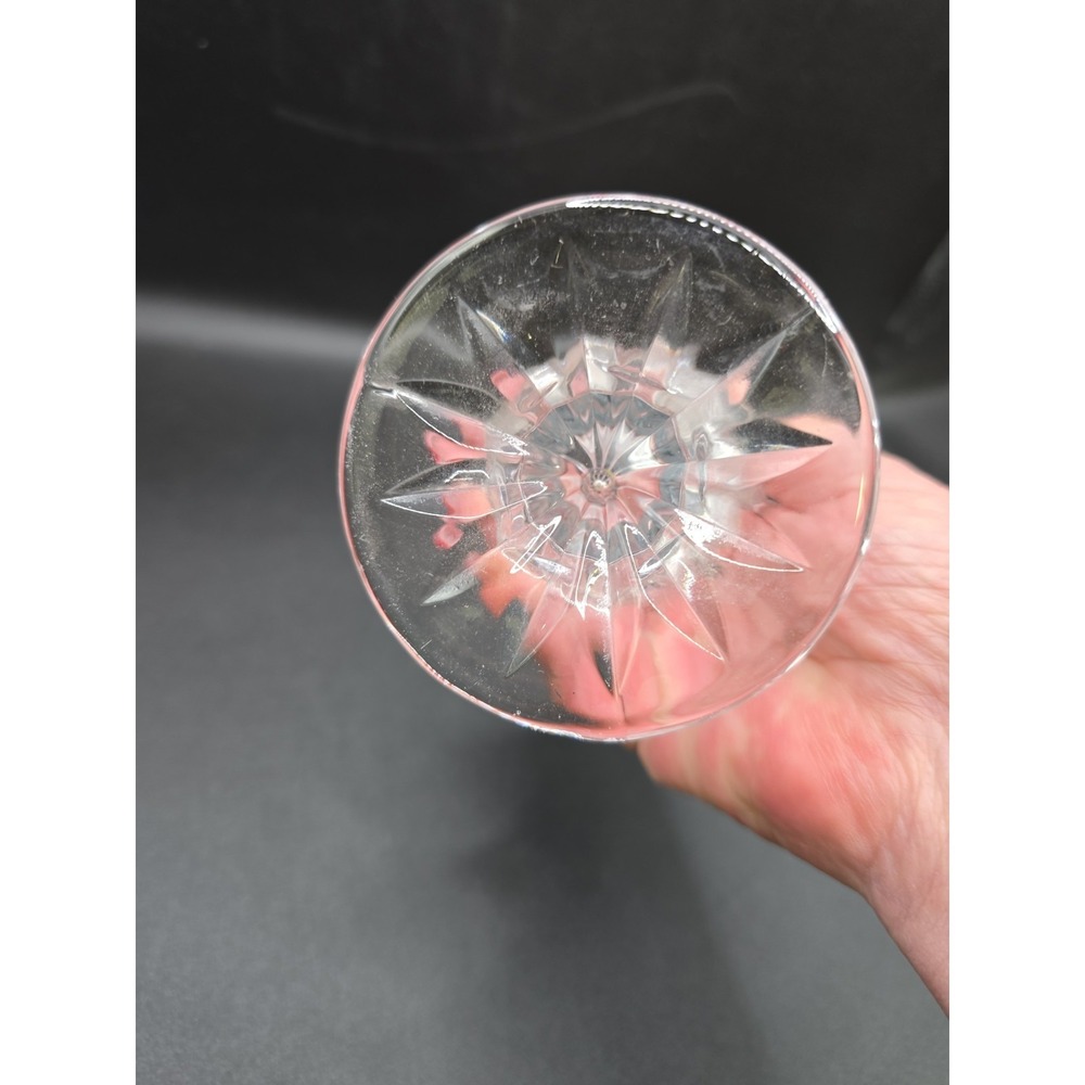 Vtg DePlomb 24% Lead Crystal Fluted Footed Bud Vase‎ 8" Heavy Cut Glass USA - Picture 3 of 5